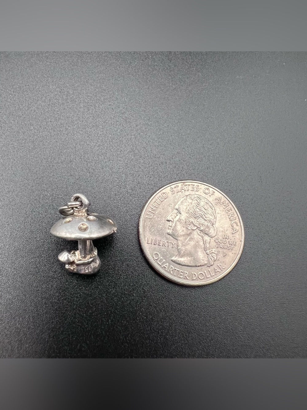 Sterling Silver Mushroom Charm - Picture 5 of 6